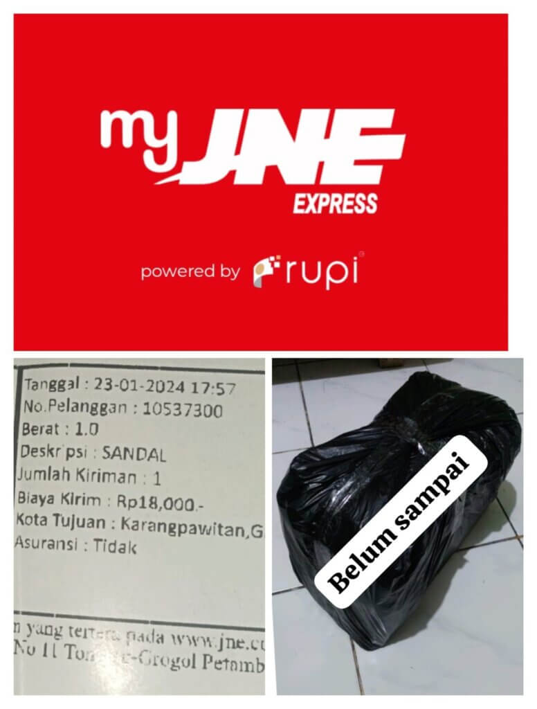 Pelayanan My JNE Express Bikin Kecewa Konsumen Karena Sudah 15 Hari