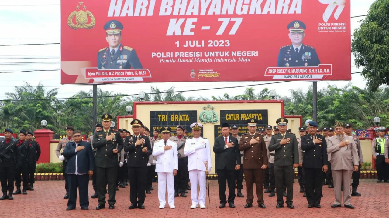 HUT Bayangkara ke-77, Bupati Asahan Apresiasi Kinerja Polres Asahan